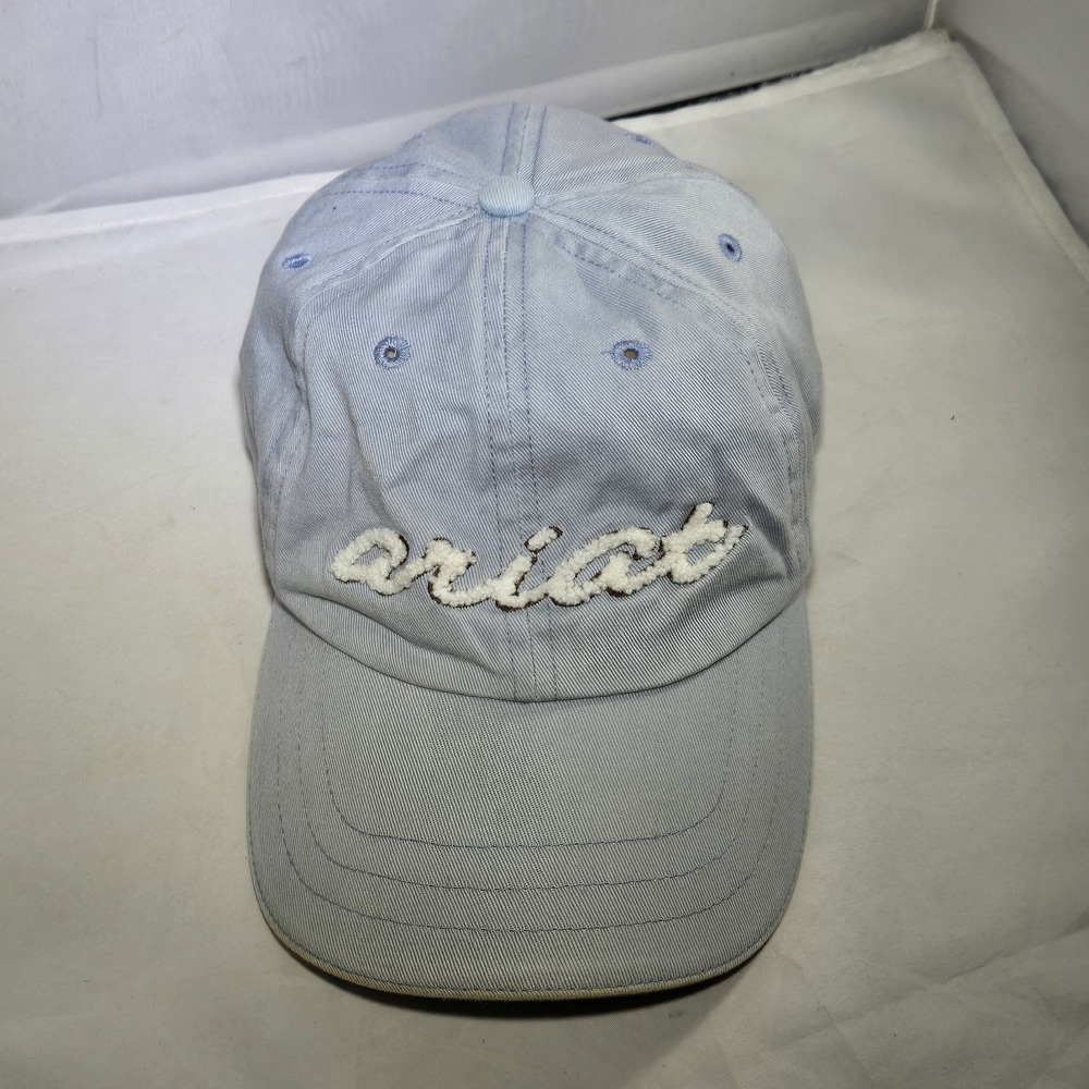 Ariat‎ Western Womens Hat Strap Back Baseball Cap Blue Embroidered OSFA